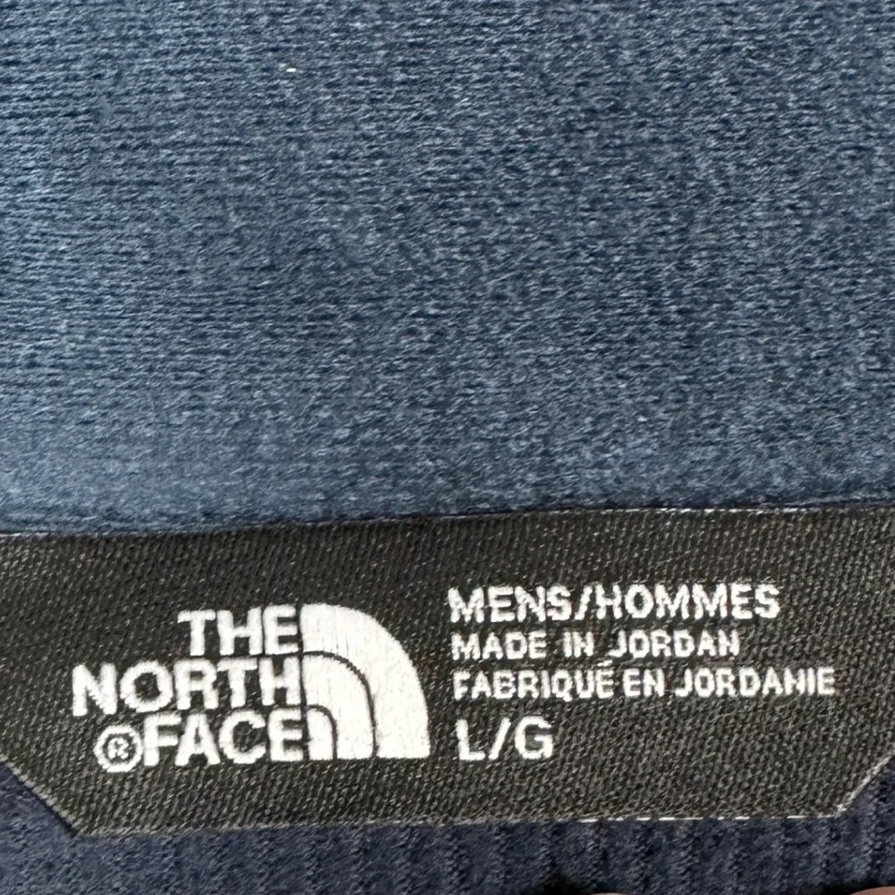 The North Face Vest Mens Large WindWall Softshell Blue Full Zip Sleeveless EUC